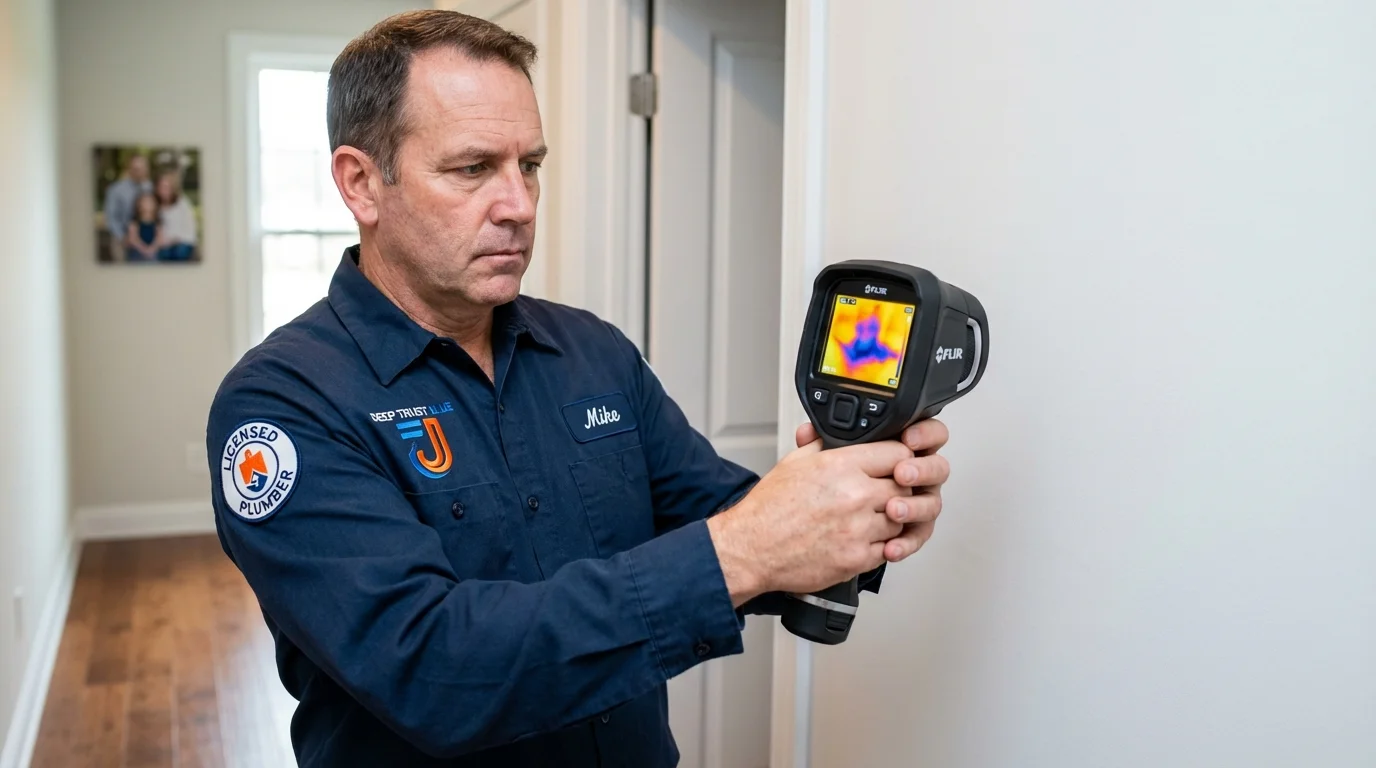 Thermal imaging leak detection by Johns Plumbing LLC in Grand Meadow